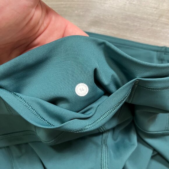 Lululemon Athletic Fast & Free HR Tight Yoga Pants Green Jasper NWT Size 14 - Picture 8 of 8